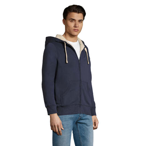 Sweat-shirt zippé style sherpa
