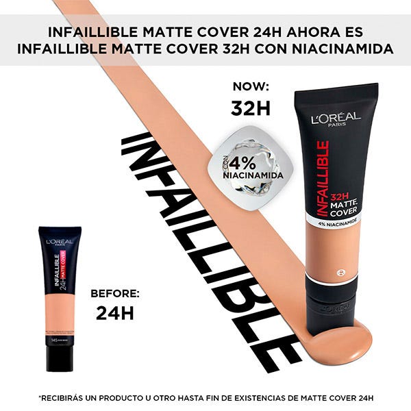 Copertă mată Infalible 32H