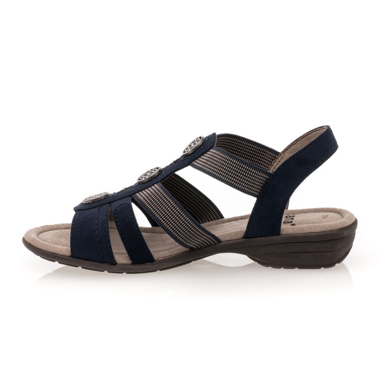 Blauwe sandalen/open teenschoenen voor dames