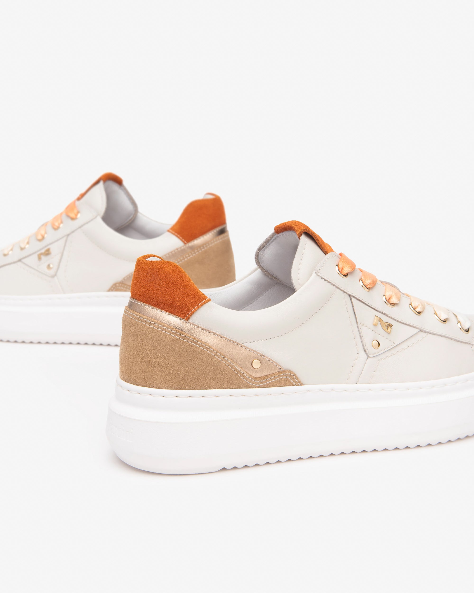 Damen-Sneaker aus Leder und Wildleder