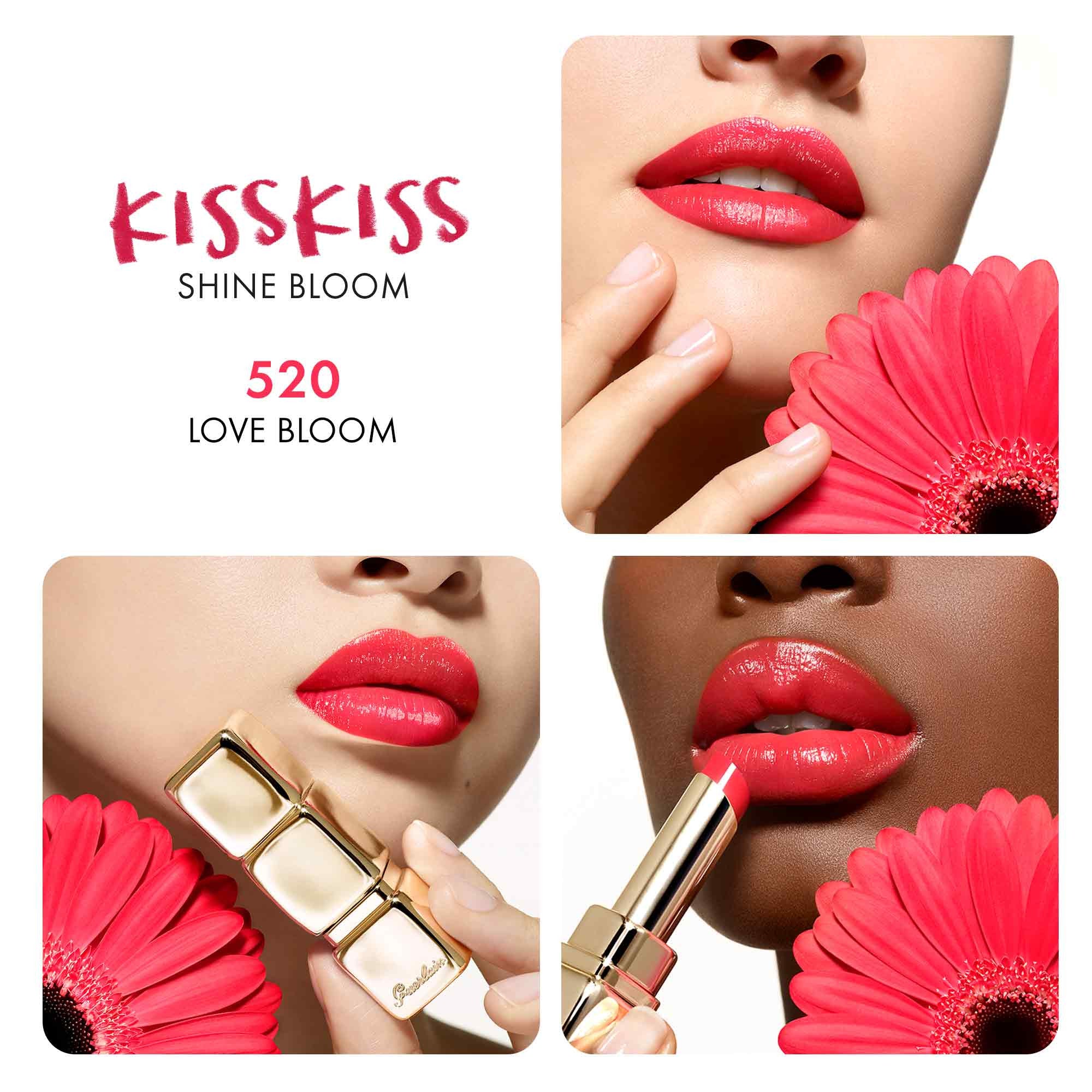 Labbra KissKiss Shine Bloom - Rossetto brillante, Rossetto