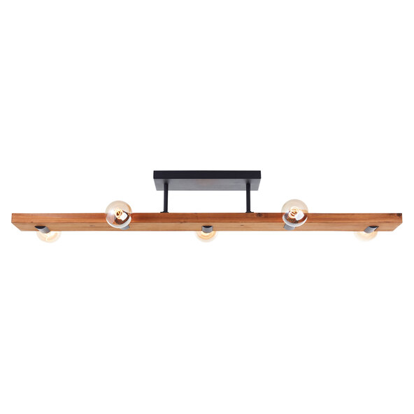 Mertes plafondlamp E27, 5 lampen