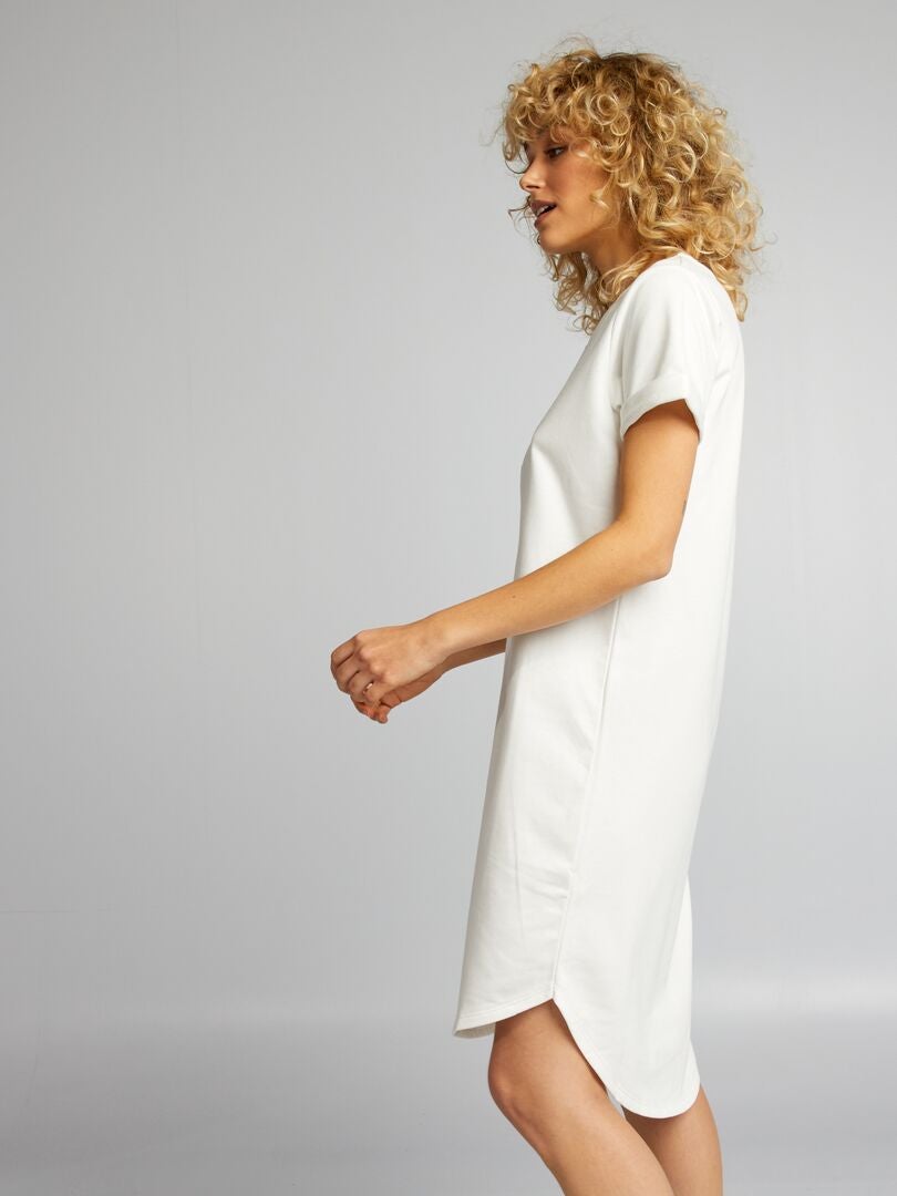 Vestido sudadera 'JDY' - BLANCO