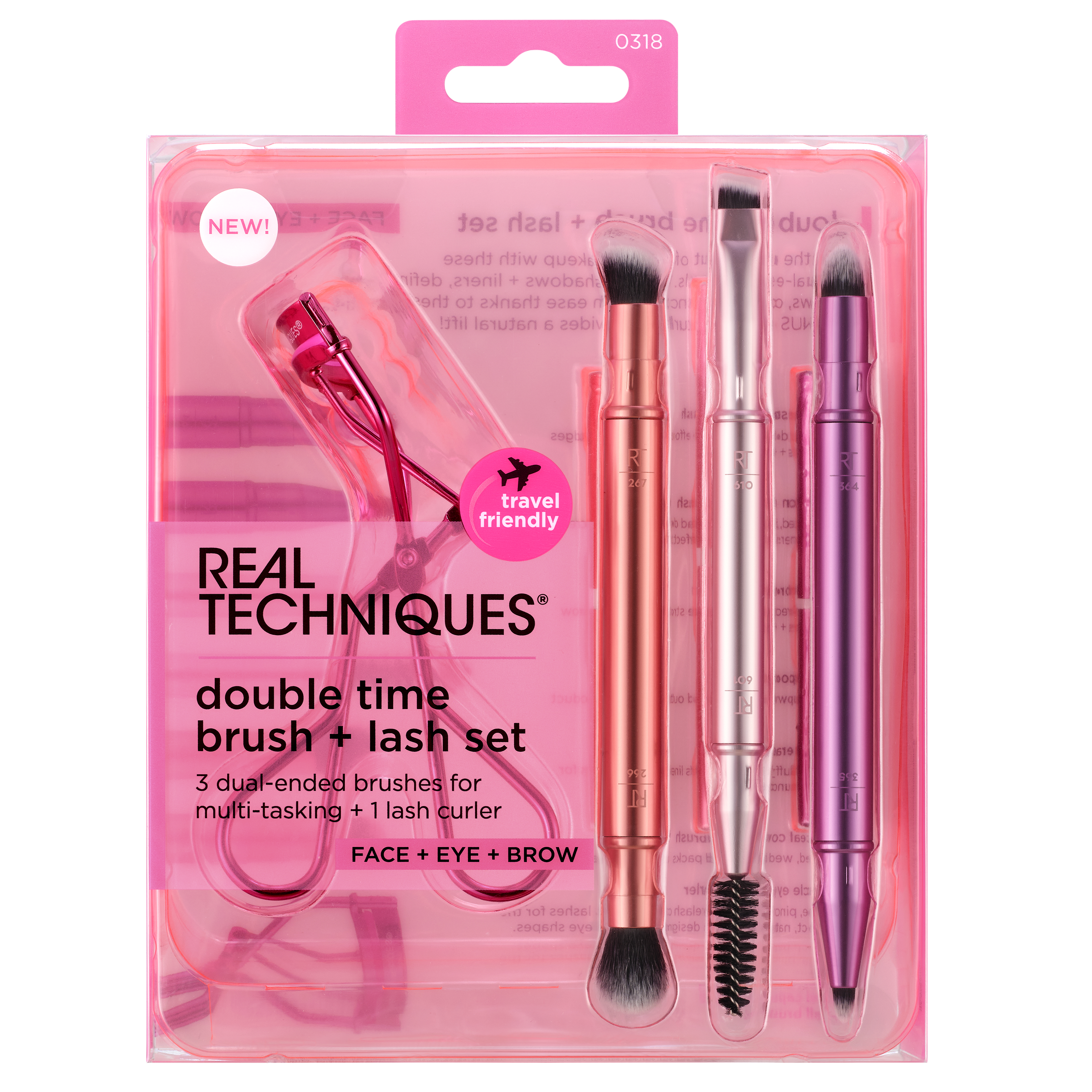 Ensemble de pinceaux rétractables Real Techniques Double Time