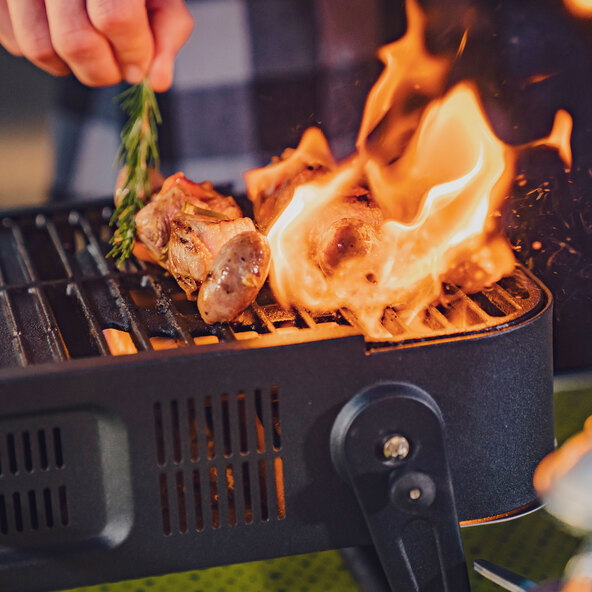 Sammenleggbar gassgrill
