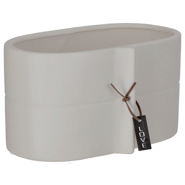 Kadax Doniczka Ceramiczna 22x12cm Osłonka Szara