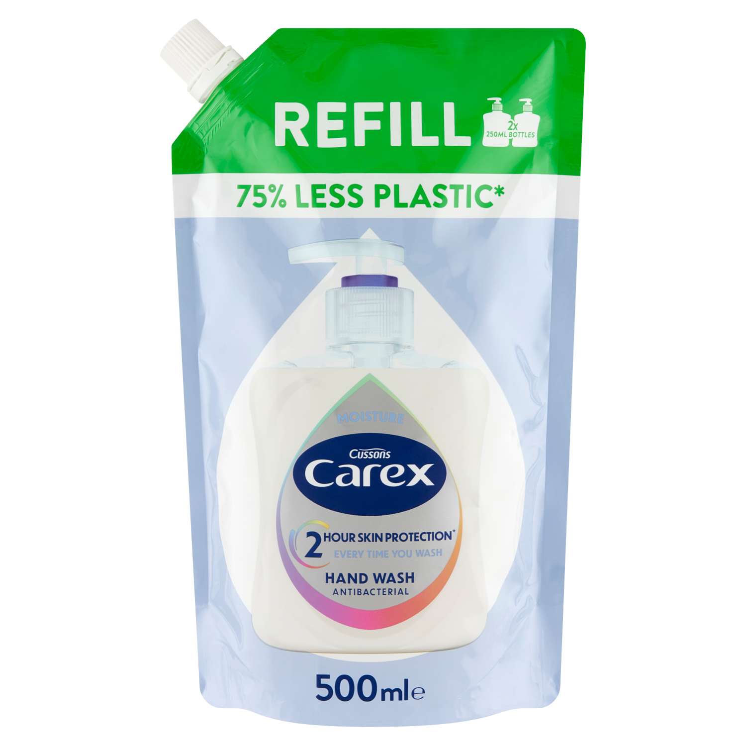 Carex Flüssigseife Nachfüllpackung 500 ml Feuchtigkeit Plus
