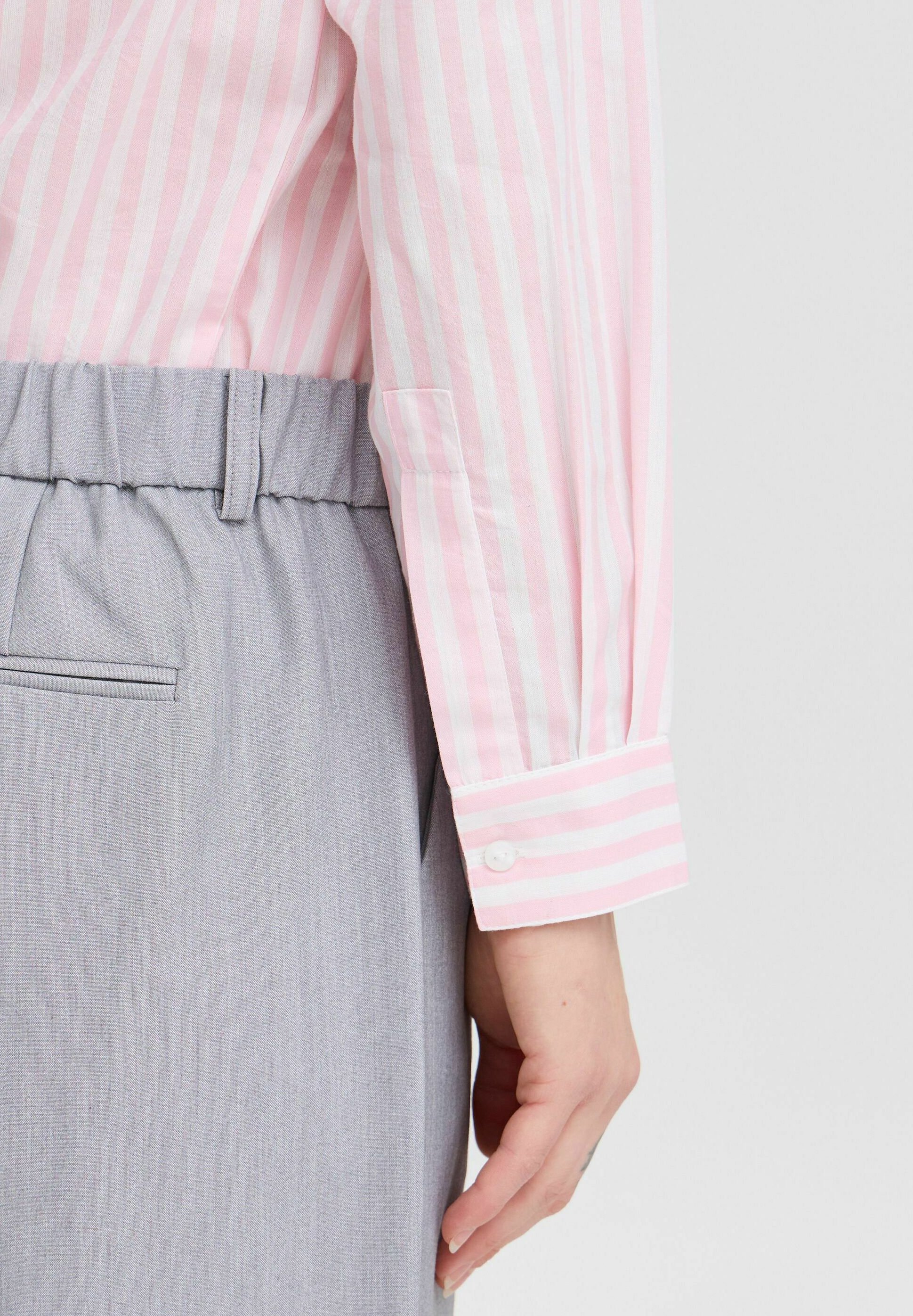 b.young HETILA - Blouse met knoopsluiting - mix van roze lepelaar