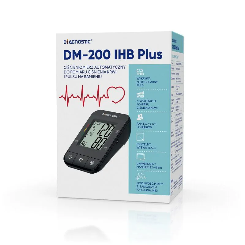Diagnotic DM-200 IHB Plus, Ciśnieniomierz automatyczny naramienny