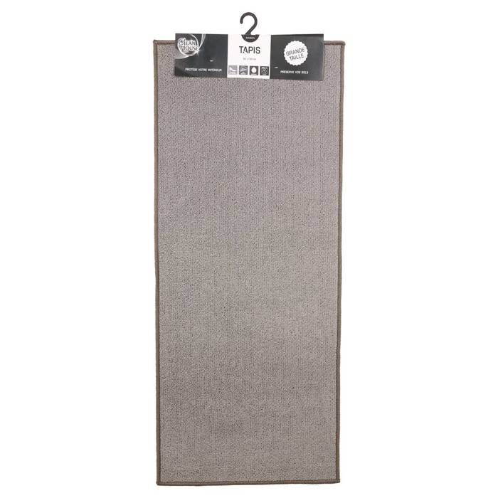 Alfombrilla de cocina antideslizante, gris, 50 x 120 cm, lavable, para interiores.