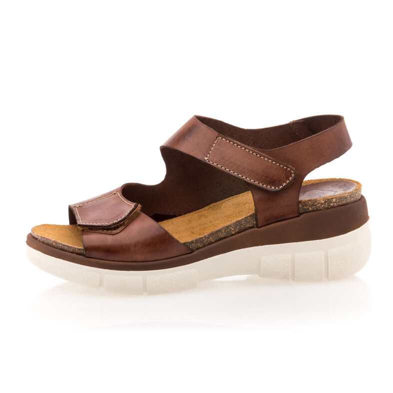 Brune sandaler / sko med åpen tå til dame