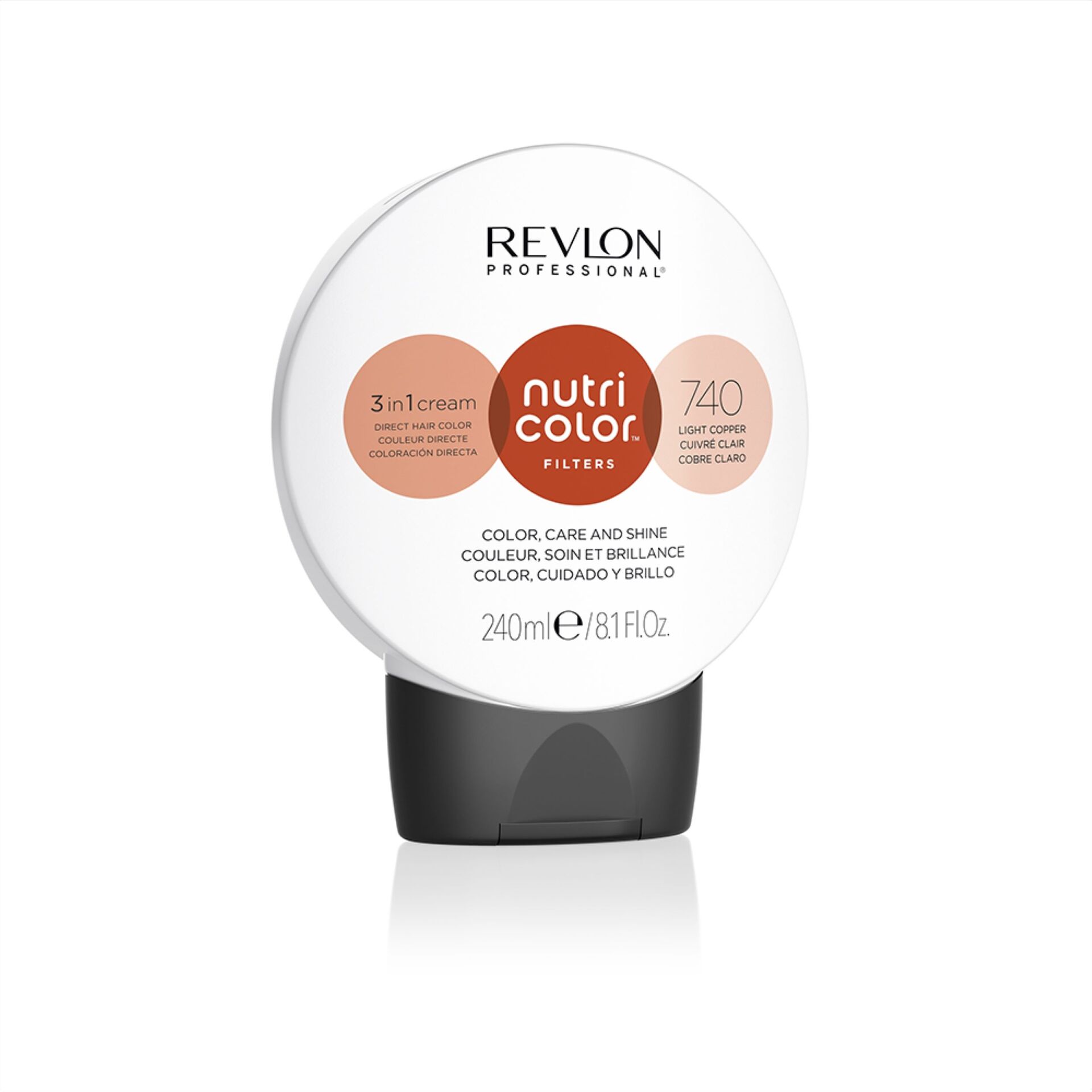 Φίλτρα Χρώματος Nutri Color Toning 740 Lightcopper 240 ml - Revlon Professional