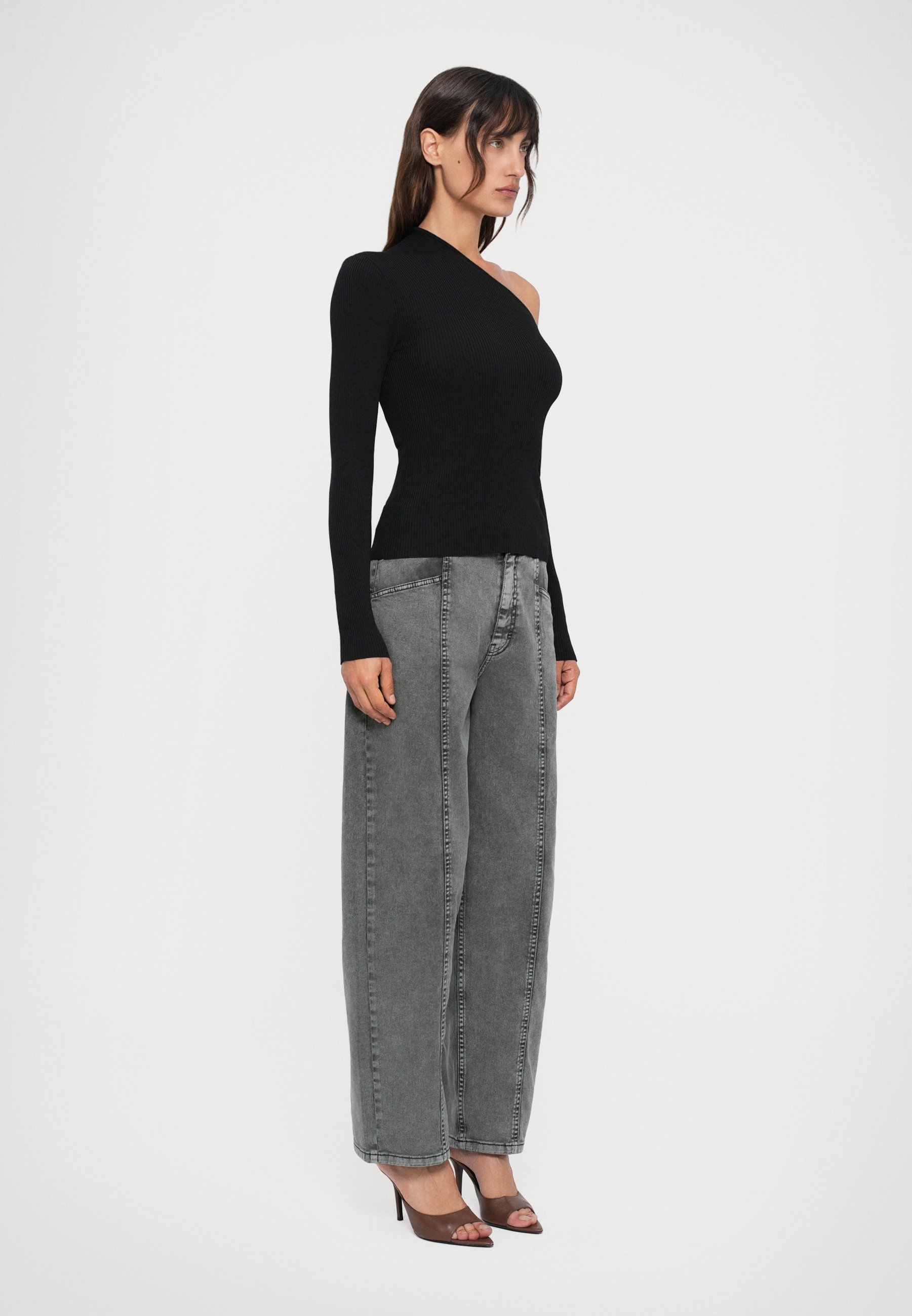 STAUD LOIS - Top a maniche lunghe - nero