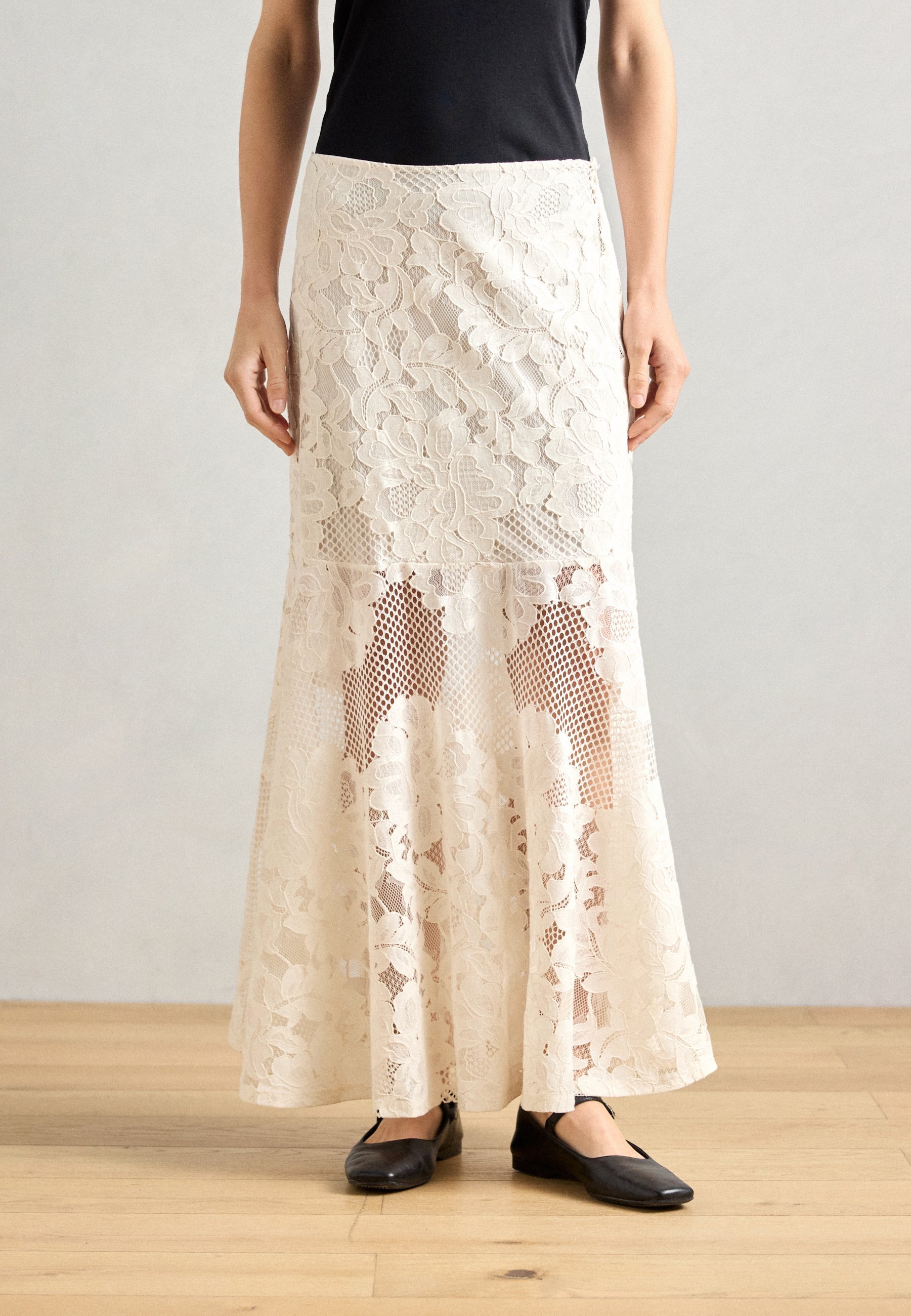 Jupe longue Lindex Aino - beige clair