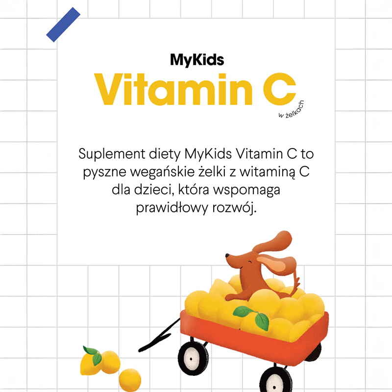 Žuvacie cukríky Health Labs Care MyKids s vitamínom C na podporu imunitného systému