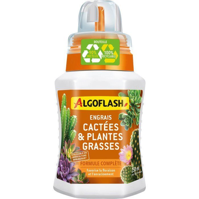 Cactus & Succulent Fertilizer - ALGOFLASH - 250 ml - UAB