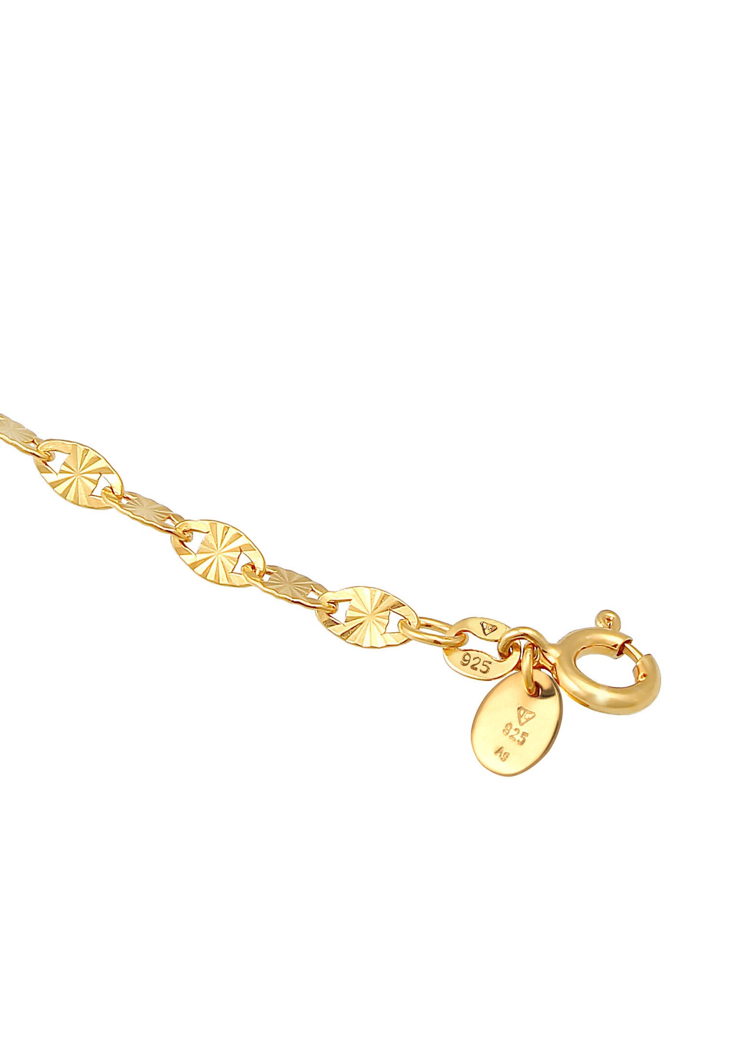 Elli PREMIUM Collier en Y pour femme - plaque design étoile tendance élégante en argent sterling 925 plaqué or