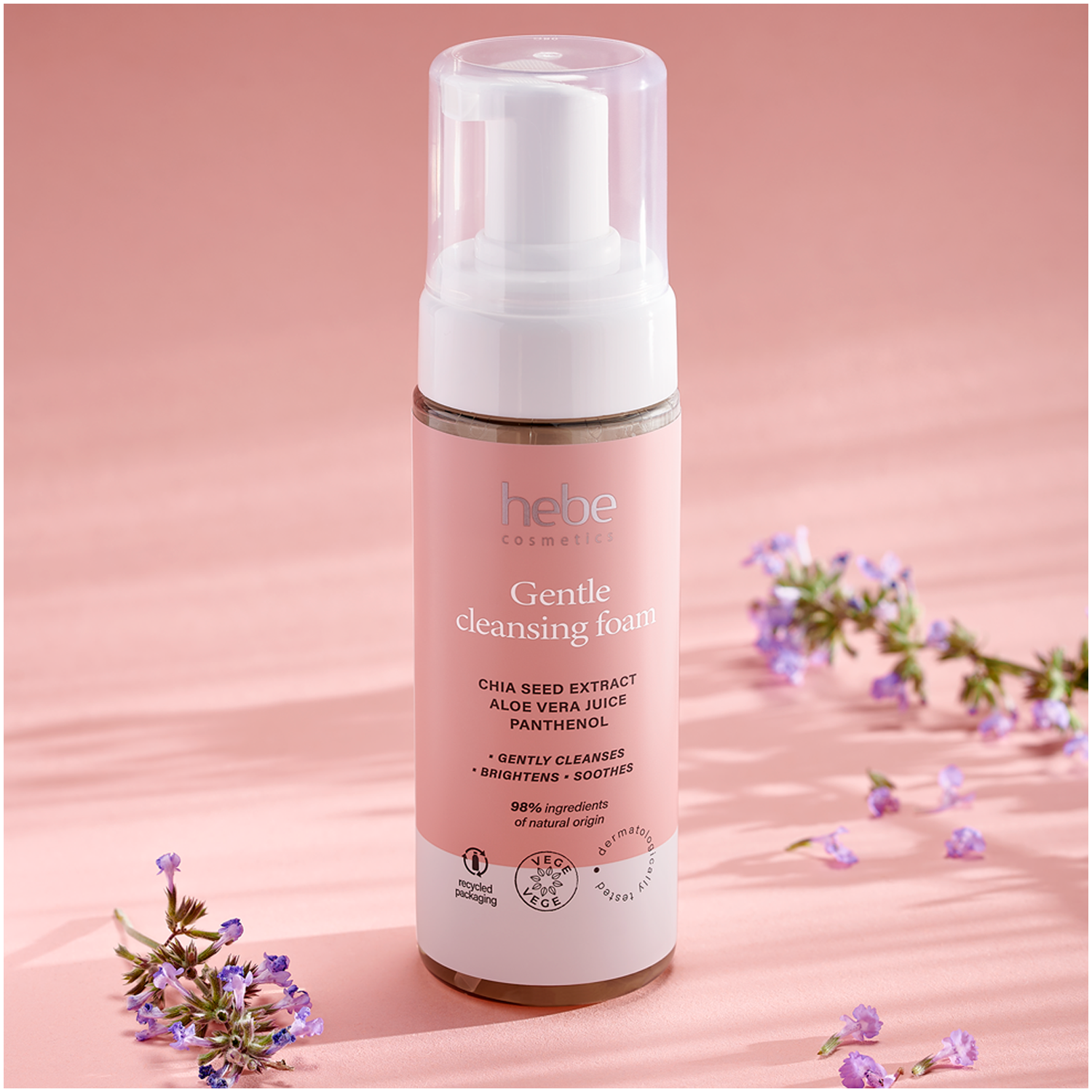 Mousse nettoyante douce Hebe Cosmetics