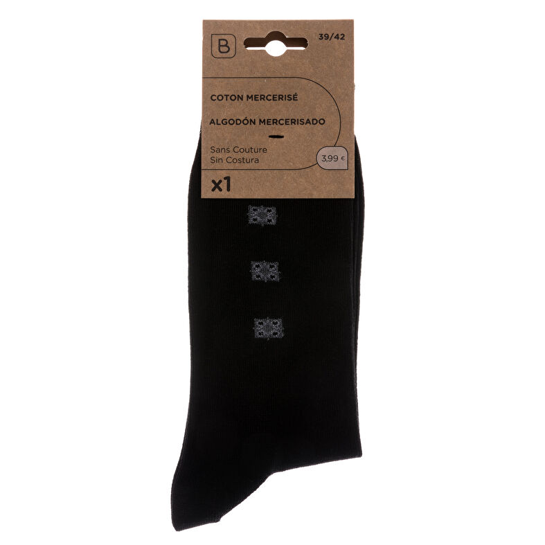 Calcetines y medias negras para hombre