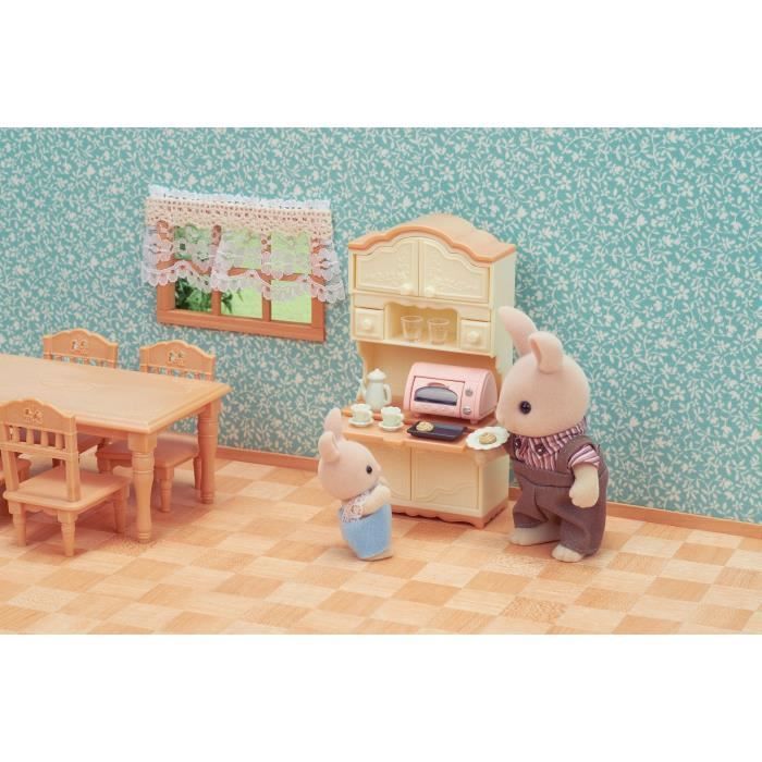 Statuette in miniatura - SYLVANIAN FAMILIES - La sala da pranzo - Set completo per arredare una sala da pranzo