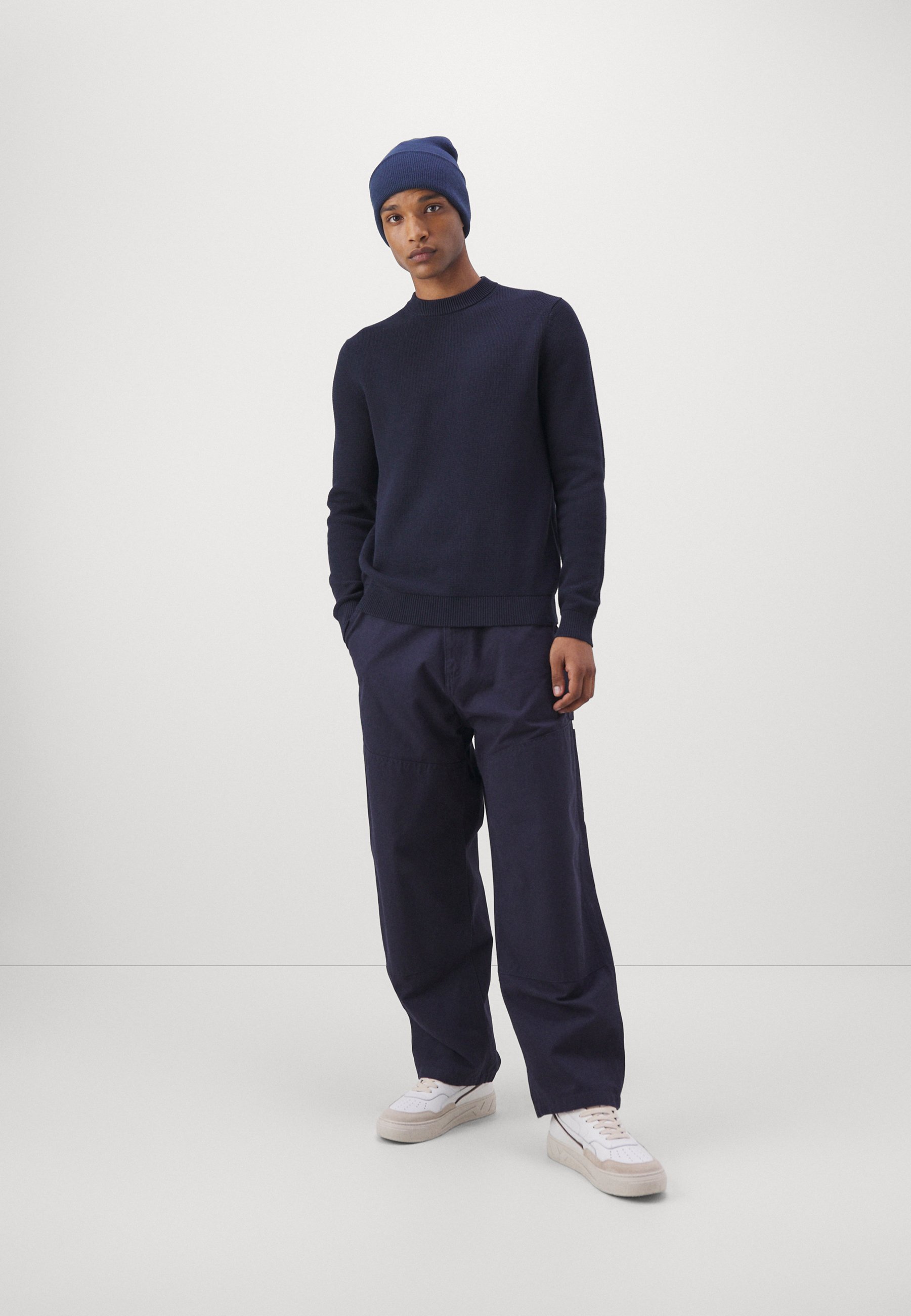 Geselecteerde Homme SLHDANE STRUCTURE CREW NECK - Jumper - sky captain