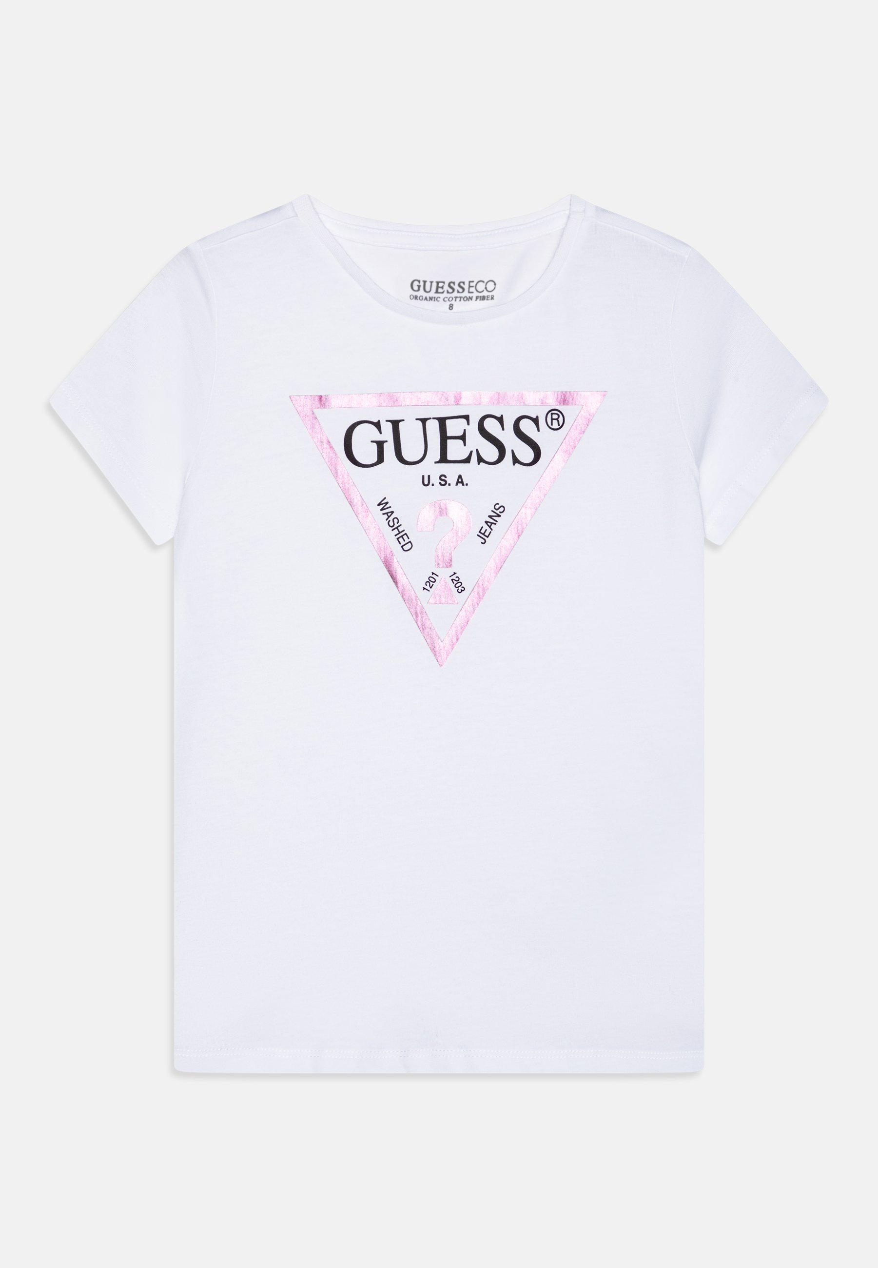Guess CORE JUNIOR - T-shirt met print - puur wit