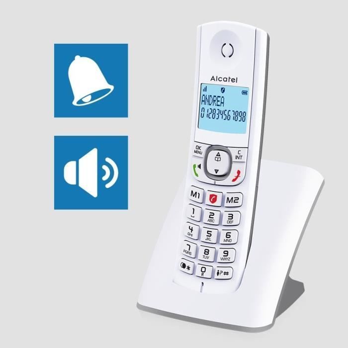 Telefone sem fio - ALCATEL - F530 - Cinza (unidade)