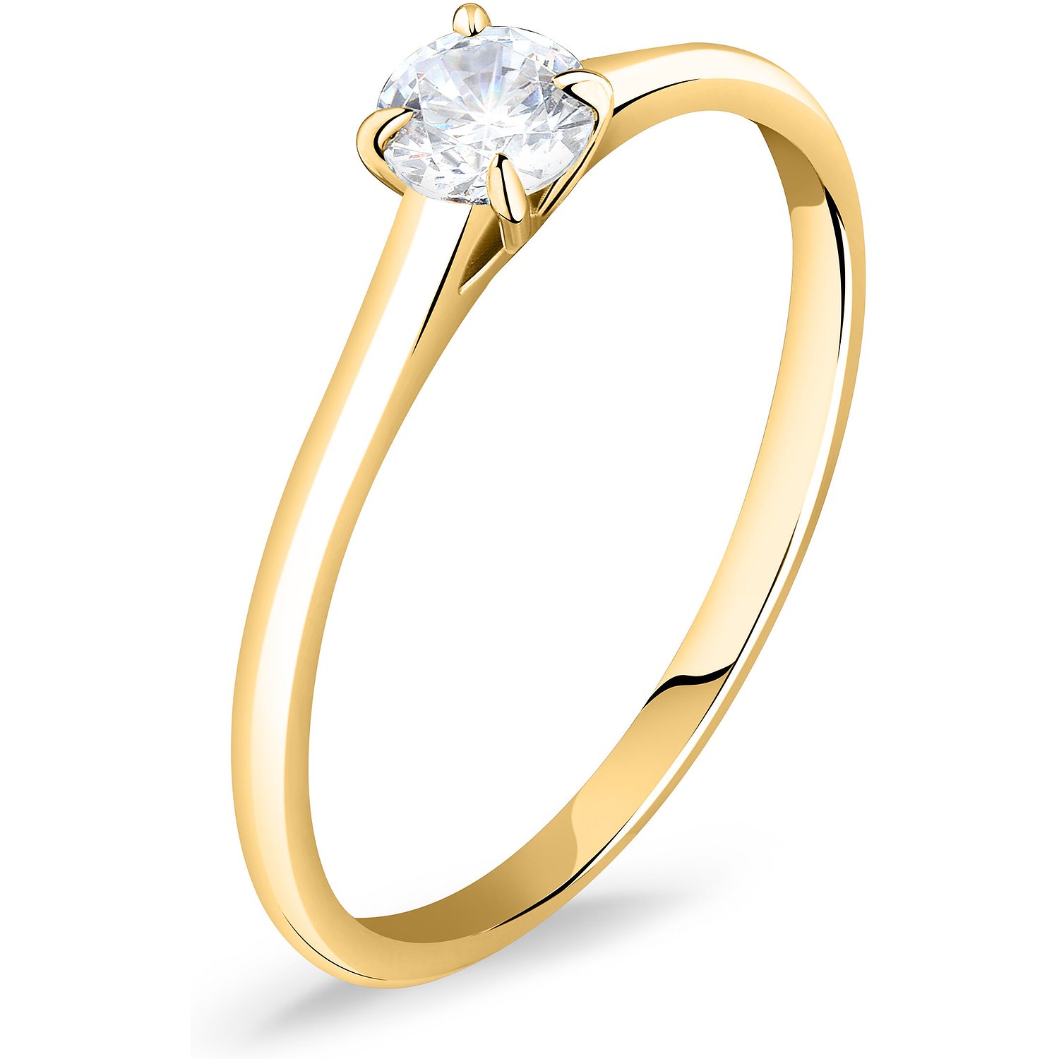 Live Diamond Bagues or jaune