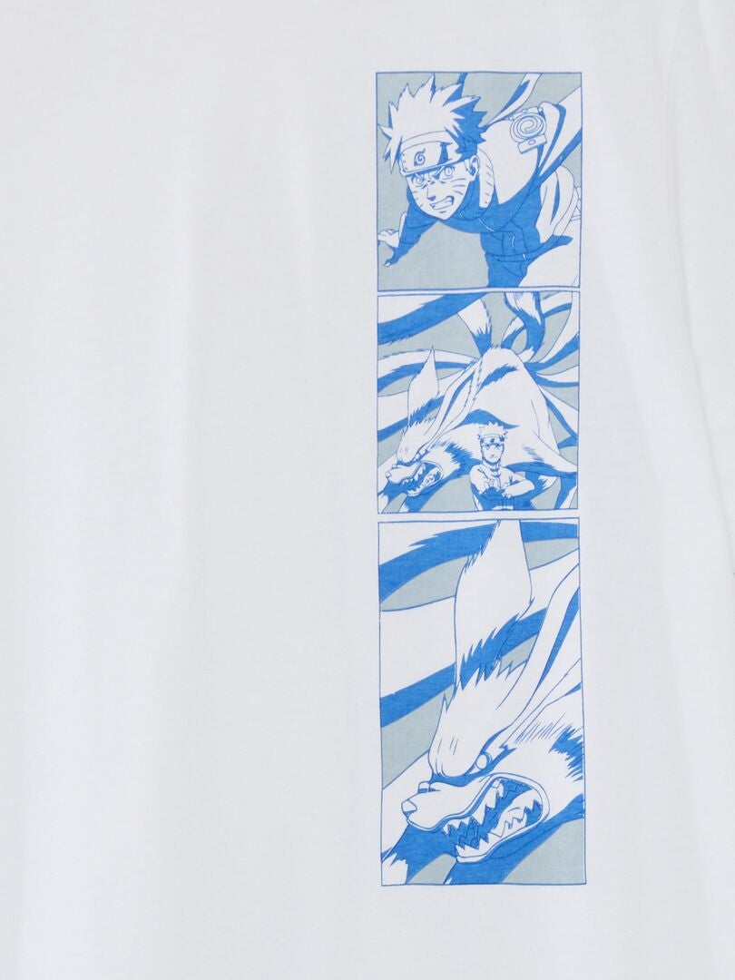 Naruto T-shirt met print - Wit