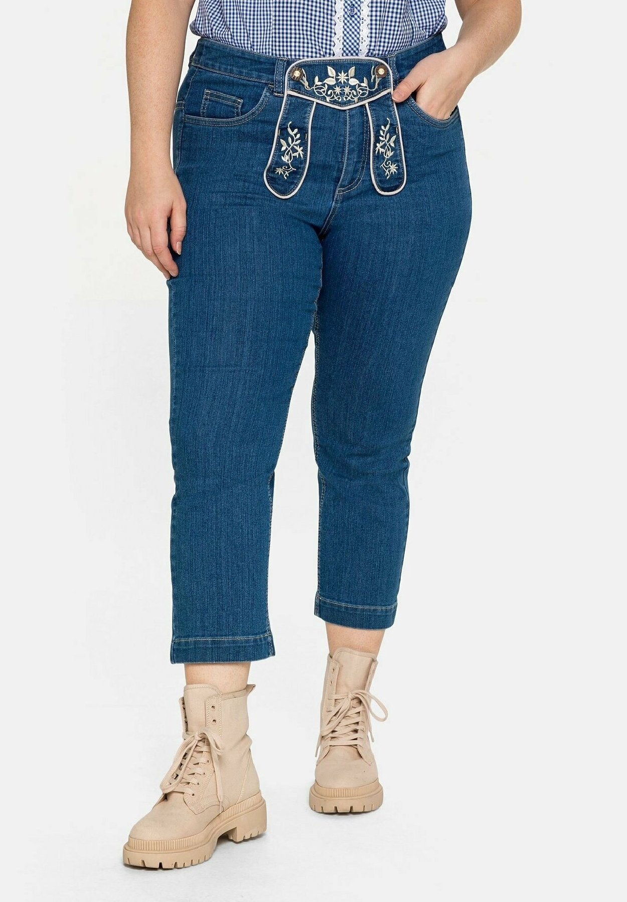 Jean droit Sheego - denim bleu