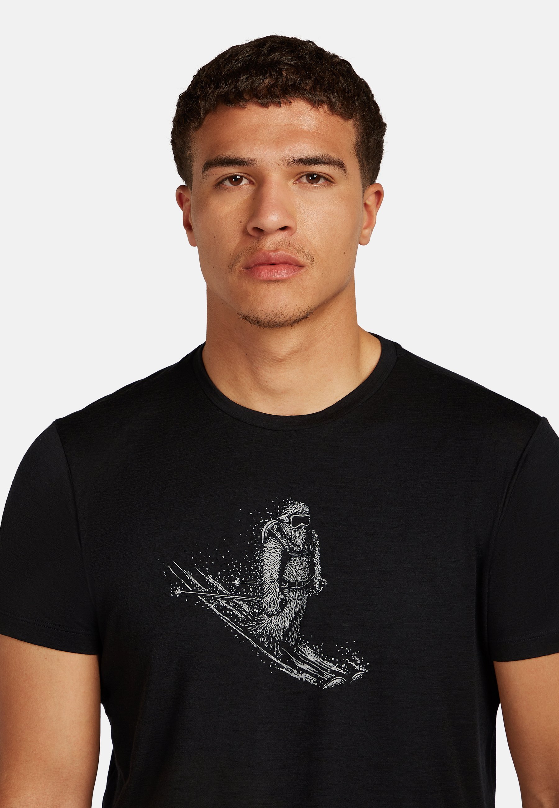 T-shirt Icebreaker con stampa - nera