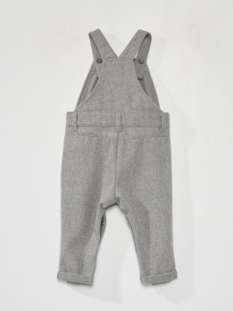 Flanellen overall - GRIJS