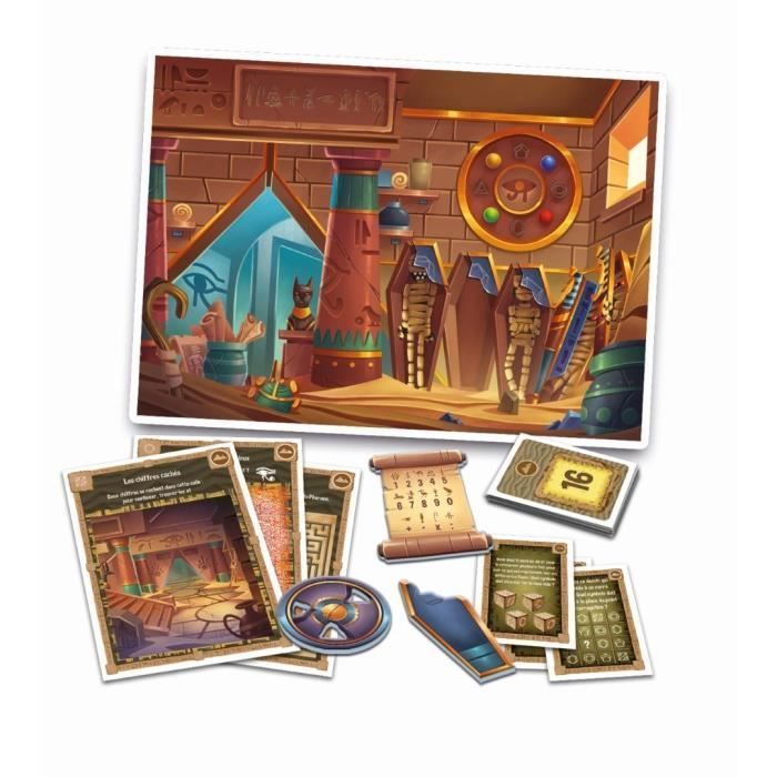 Clementoni - Escape Game - 3 rooms: Pharaoh, Space, Castle - 1 to 8 players