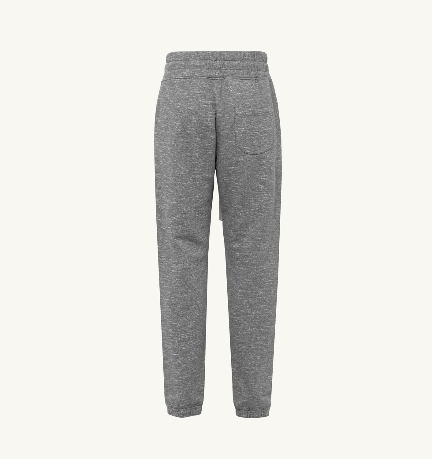 PANTALONI JOGGER DIN BUMBAC GRI MELANGE