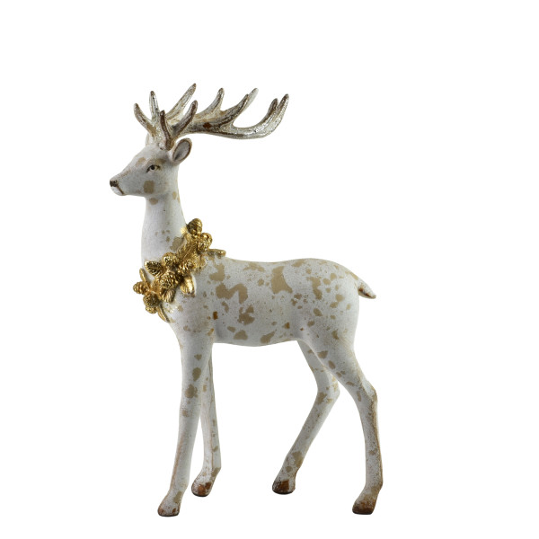 SANTA LILA Figura 18x8,5x28CM renifer