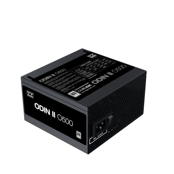 PC Power Supply - XIGMATEK - Odin II O500 - 500W - 80 Plus - Non-Modular - 120mm Fan - Black