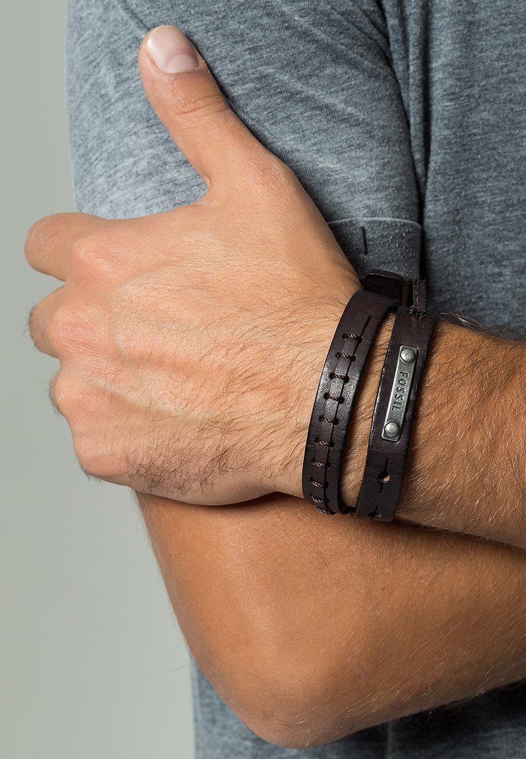 Fossil armband - dunkelbraun