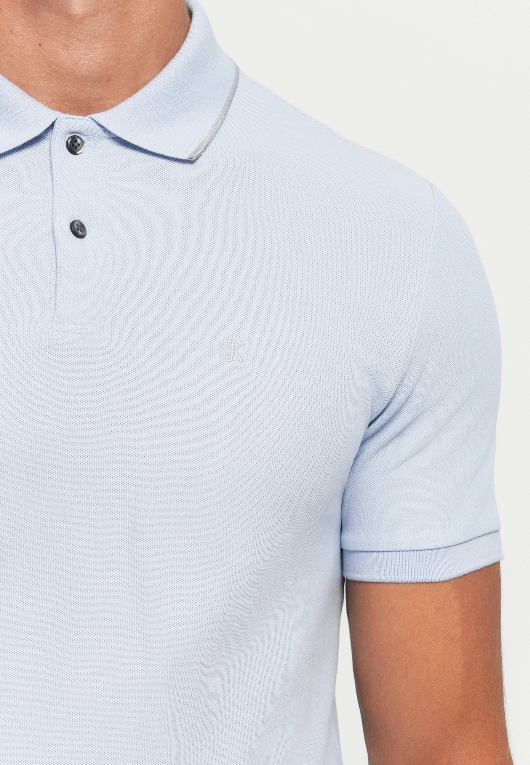 Polo Calvin Klein REFINED TIPPED CLASSIC - bleu xénon