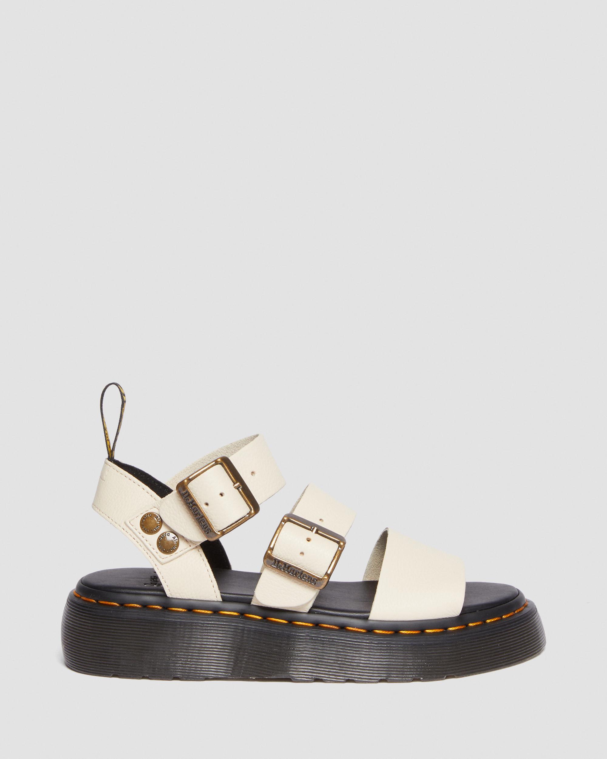 Gryphon Quad Leder Plattform Sandalen