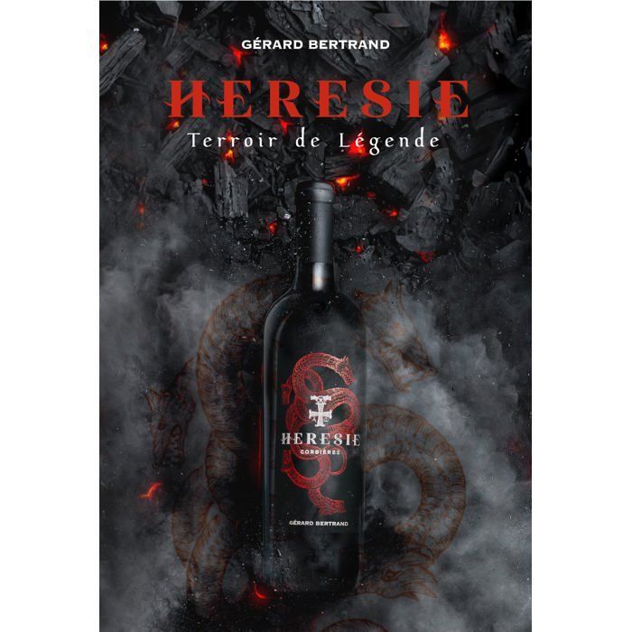 Vino tinto Hérésie Corbières 2022 Lote de 6 Botellas 75cl