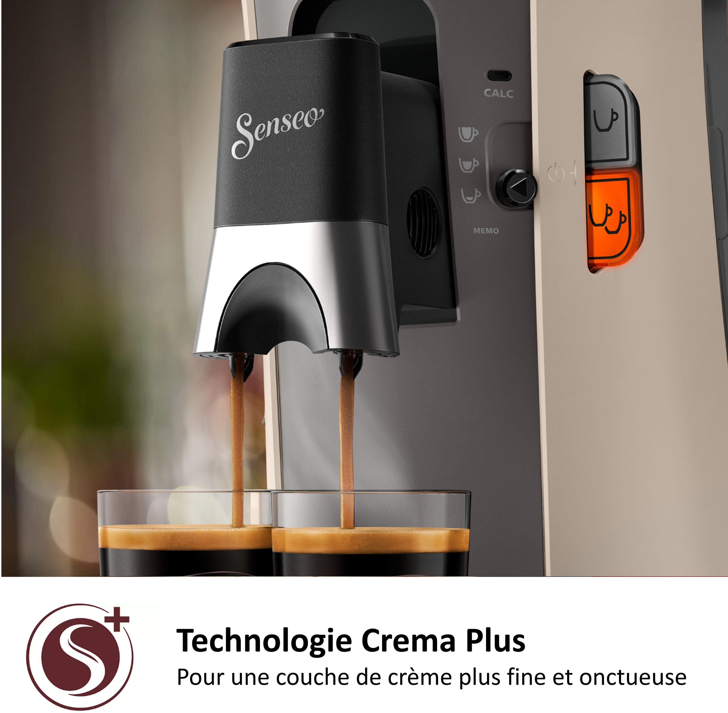 Cafetera de cápsulas - PHILIPS - SENSEO - CSA240/31 - Select - Beige