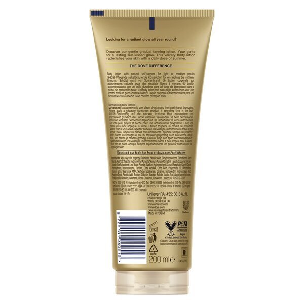 Dove DermaSpa Summer Revived Fair лосион за тело 200ml
