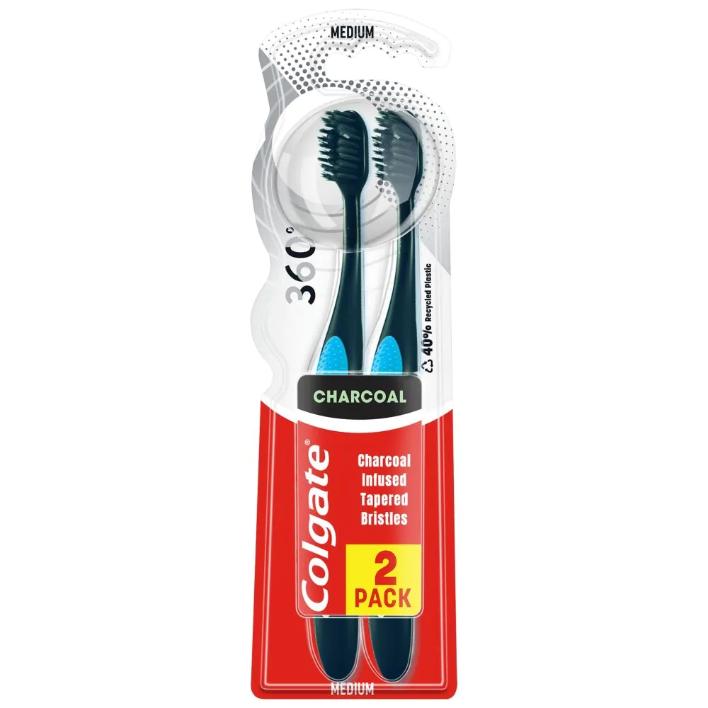 Colgate Szczoteczka 360 Black Średnia
