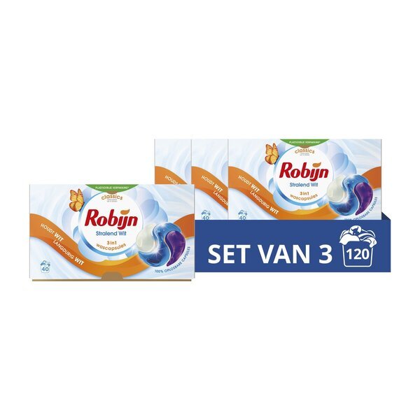 Robijn kapsule za pralni prašek Radiant White<br>120 kosov