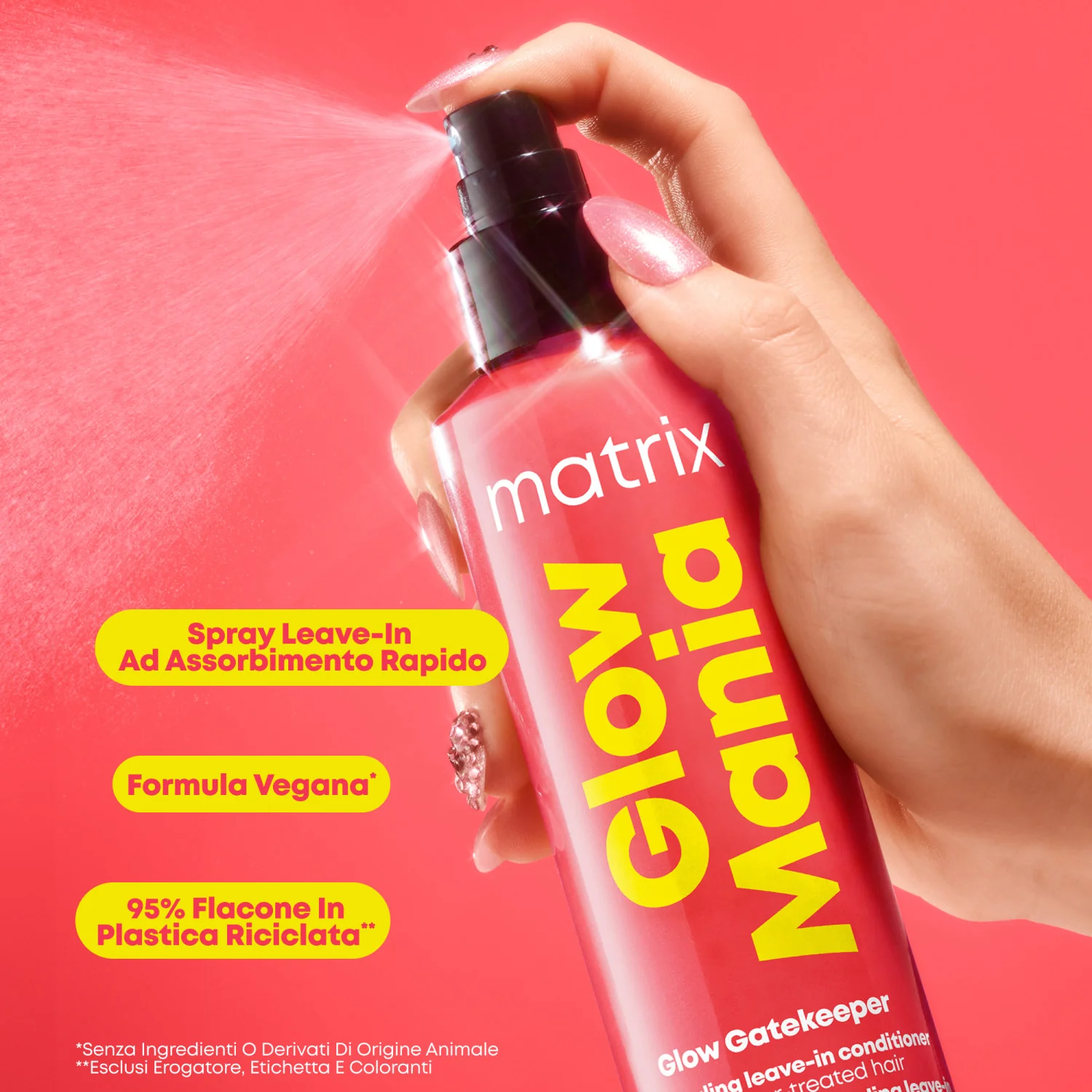 Glow Mania Glow Gatekeeper - Glow Sealing Leave-In Conditioner - Spray Capelli Styling & Finish, Spray Termo Protettivo