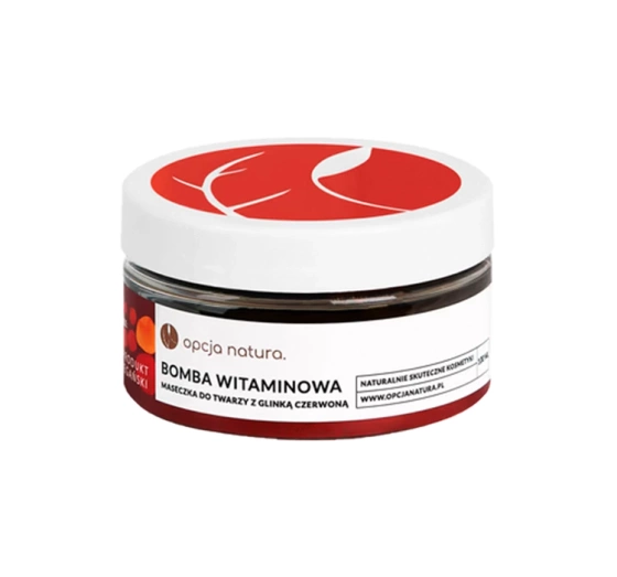 Opcja Natura Bomba Witaminowa maseczka do twarzy z glinką czerwoną 200 ml
