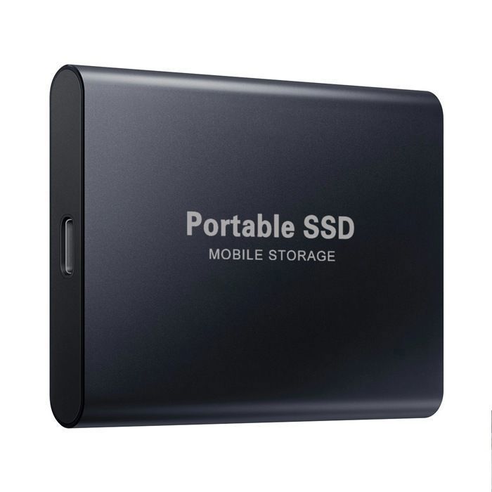 Disco rigido esterno da 4 TB - SSD esterno portatile - 4 TB - USB 3.0 - Nero