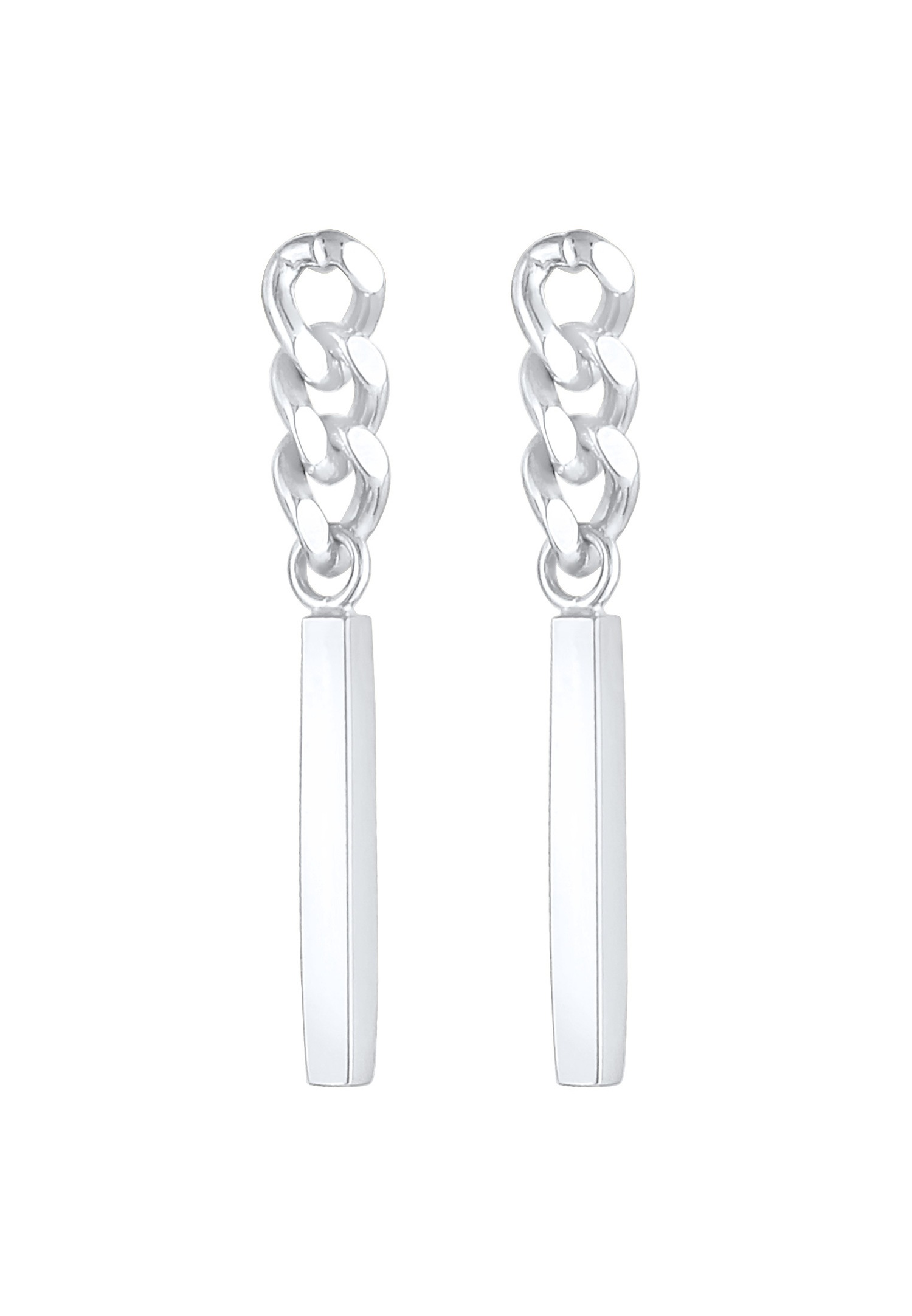 Elli Boucles pendentes pour dames tige au look Geo en 925/1000 argent massif