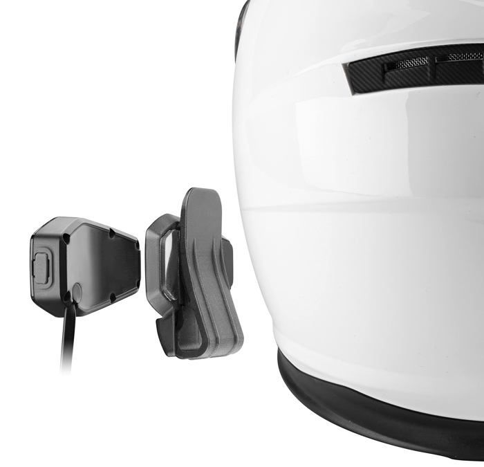 Kit de intercomunicación para motocicleta UCOM3 Bluetooth 5.1: micrófono, batería con 10 horas de duración, USB-C, resistente al agua (negro).