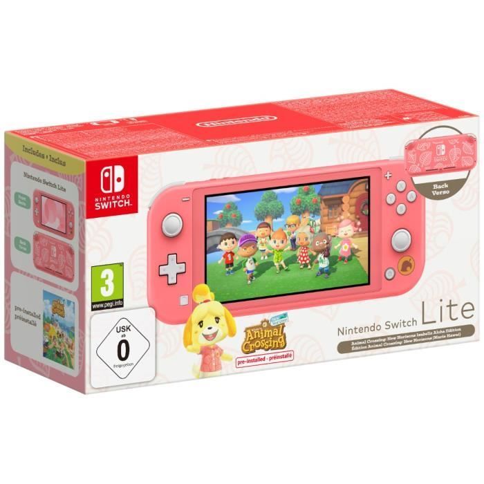 Nintendo Switch Lite handheldconsole • Marie Hawaii Limited Edition + Animal Crossing: New Horizons (vooraf geïnstalleerd)